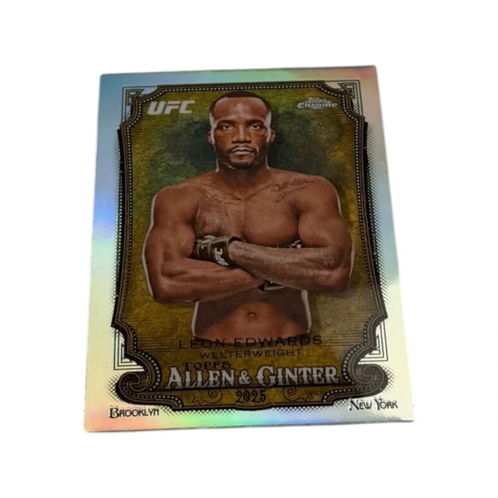 2023 Topps Allen & Ginter Chrome UFC Leon Edwards Refractor AG-8 Welterweight